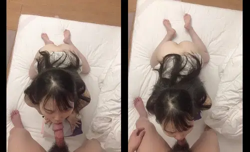 Em lao vào bú cu anh như hổ đói khi vừa cởi quần ra mặc anh quay phim