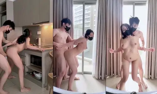 Bé sinh viên cong mông rên phê với sướng khi anh chịch liên tục từ trong phòng ra ban công